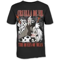 Camiseta Disney Unisex - Design: 101 Dalmations Cruella Homage
