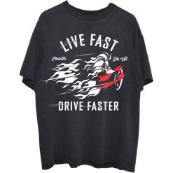 Camiseta Disney Unisex - Design: 101 Dalmations Cruella Live Faster