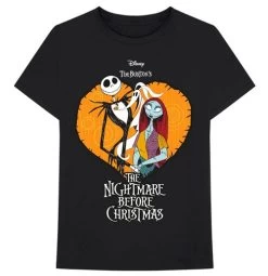 Camiseta Disney Unisex - Design: The Nightmare Before Christmas Heart