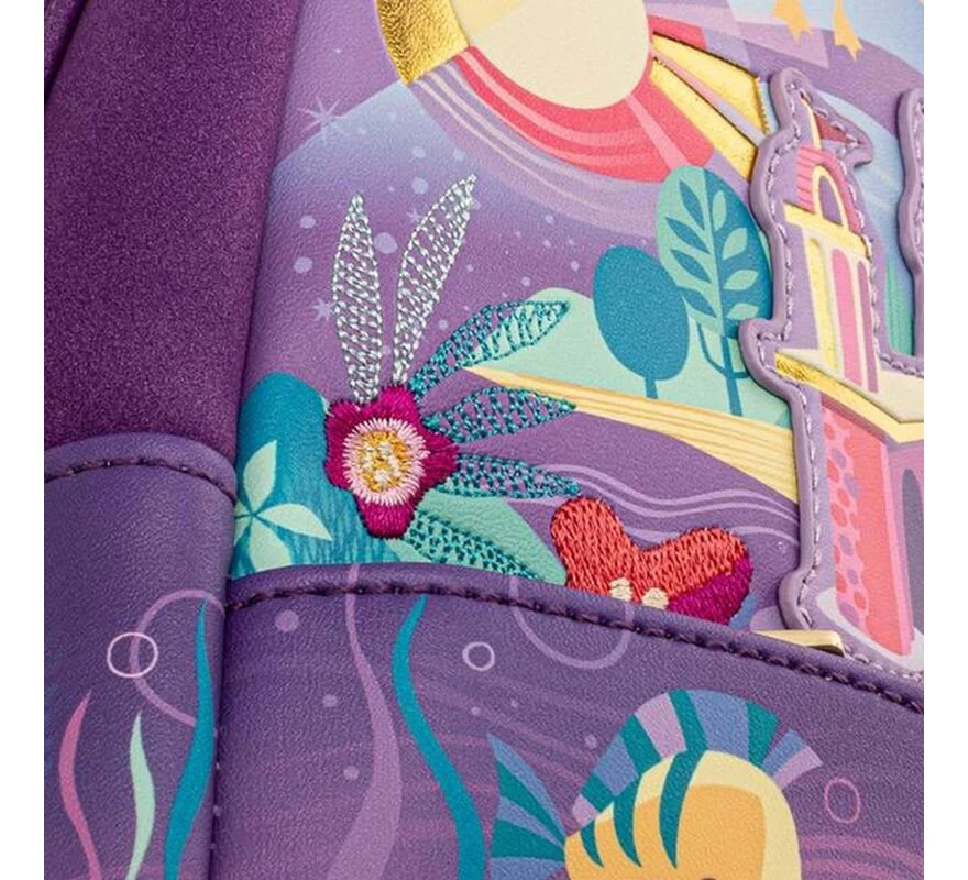 Disney Bolso Mochila La Sirenita Castillo Loungefly - Imagen 3