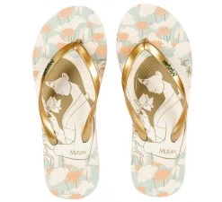 Chanclas Mulán Disney Gold