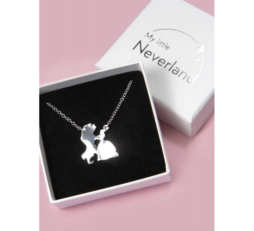 Colgante Acero La Bella Y La Bestia Disney