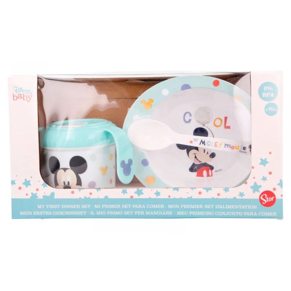 Disney Mickey Vajilla Infantil 3 Piezas - Imagen 3