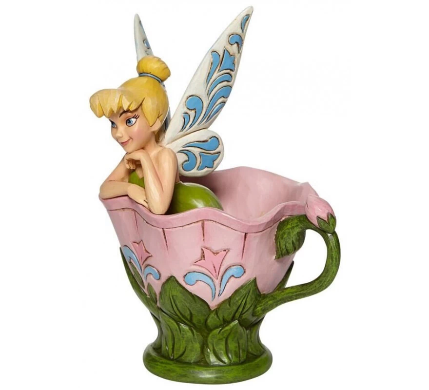 Disney Figura Campanilla Jim Shore Sentada En Flor - Imagen 3