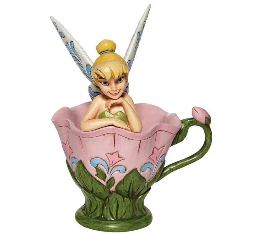 Disney Figura Campanilla Jim Shore Sentada En Flor