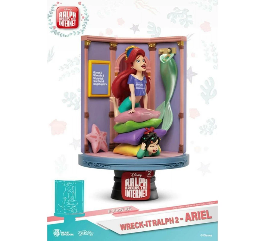 Figura Diorama Ariel Rompe Ralph 16 Cm Disney - Imagen 3