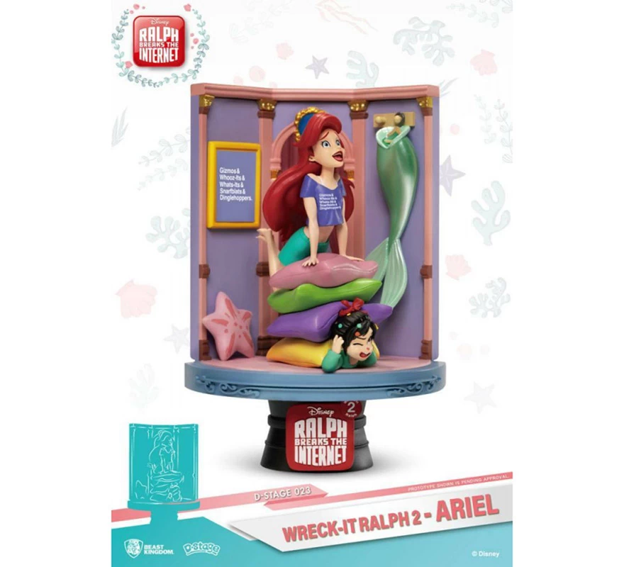 Figura Diorama Ariel Rompe Ralph 16 Cm Disney - Imagen 5