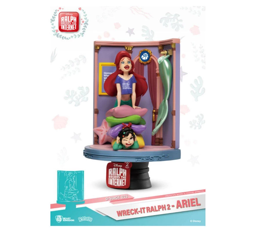 Figura Diorama Ariel Rompe Ralph 16 Cm Disney - Imagen 2
