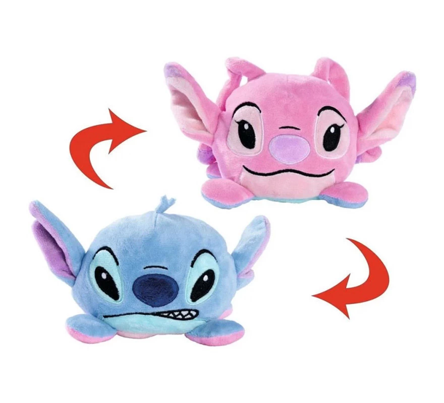 Peluche Reversible Angel Y Stitch Disney