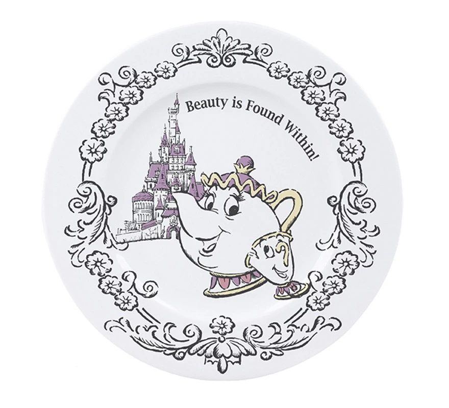 Set De 4 Platos La Bella Y La Bestia Disney - Imagen 5